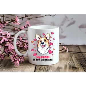 My Corgi is My Valentine Cute Gift Coffee Mug